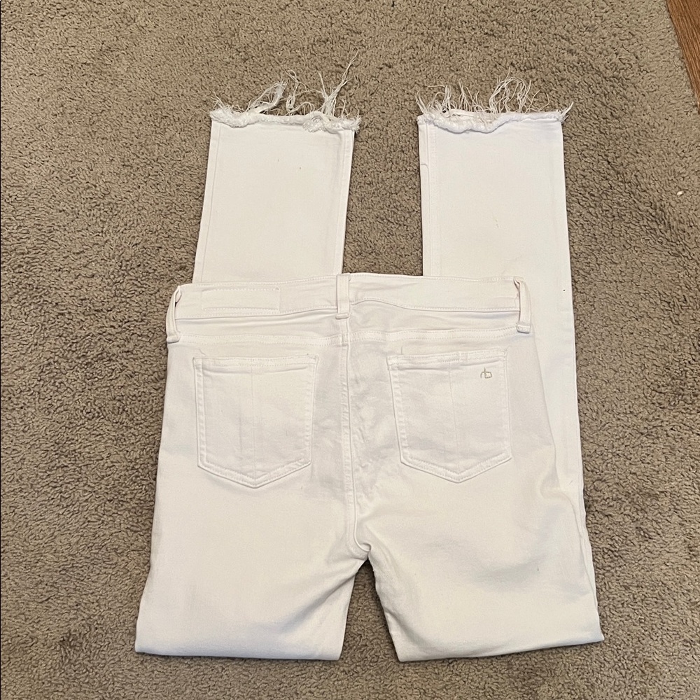 Rag & Bone Bright White Crop Jeans